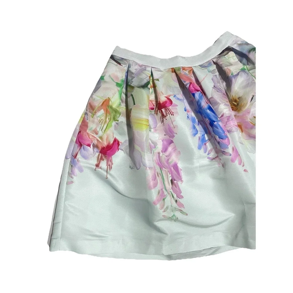 Ted Baker‎ London Hanging Garden Full Mini Skirt  US L/10 Romantic Party Spring